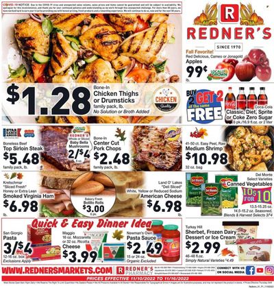 Redner's Markets (DE, MD, PA) Weekly Ad Flyer Specials November 10 to November 16, 2022