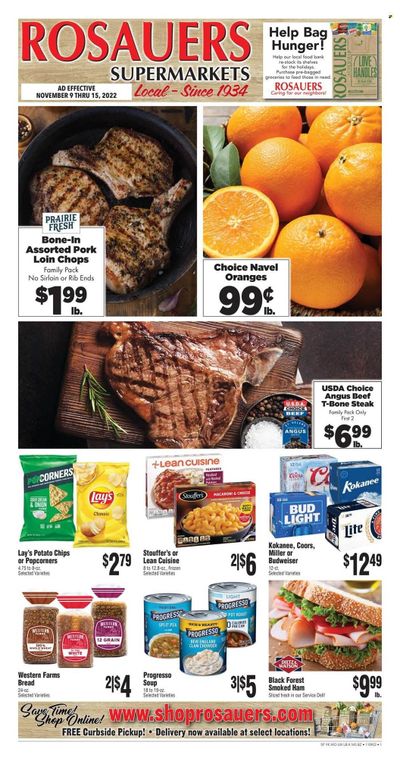 Rosauers (ID, MT, OR, WA) Weekly Ad Flyer Specials November 9 to November 15, 2022