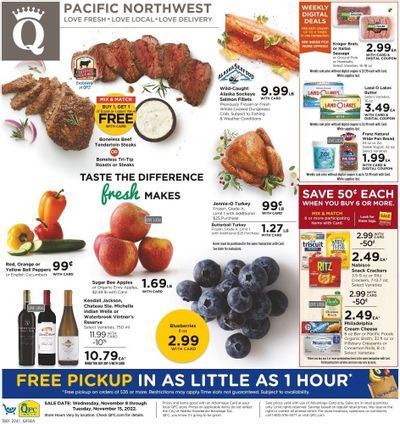 QFC (WA) Weekly Ad Flyer Specials November 9 to November 15, 2022