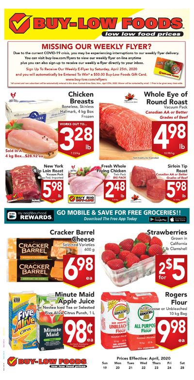 Buy-Low Foods Flyer April 19 to 25