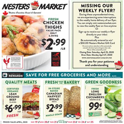 Nesters Market Flyer April 19 to 25