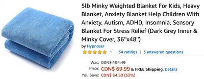 Amazon Canada Deals: Save 33% on Minky Weighted Blanket For Kids + Fisher-Price SpaceSaver High Chair, Geo for $49.97 + Bissell Deep Cleaner for $99.99 + More Deals