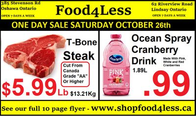 Food 4 Less Flyer October 25 to 31