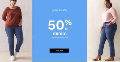 Penningtons Canada Deals: Save 50% off Denim, Footwear & Outerwear + an EXTRA 40% + Additional 20% off Sale Styles with Coupon + FREE Shipping With No Minimum