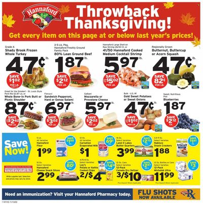 Hannaford (NY) Weekly Ad Flyer Specials November 13 to November 19, 2022