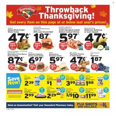 Hannaford (VT) Weekly Ad Flyer Specials November 13 to November 19, 2022