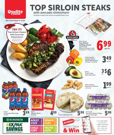 Quality Foods Flyer November 14 to 20