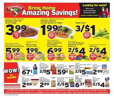 Hannaford Weekly Ad & Flyer April 19 to 25