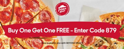 Pizza Hut Canada Coupon Promo Codes: Buy One Get One FREE