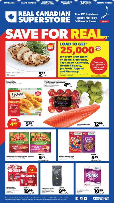 Real Canadian Superstore (West) Flyer November 17 to 23