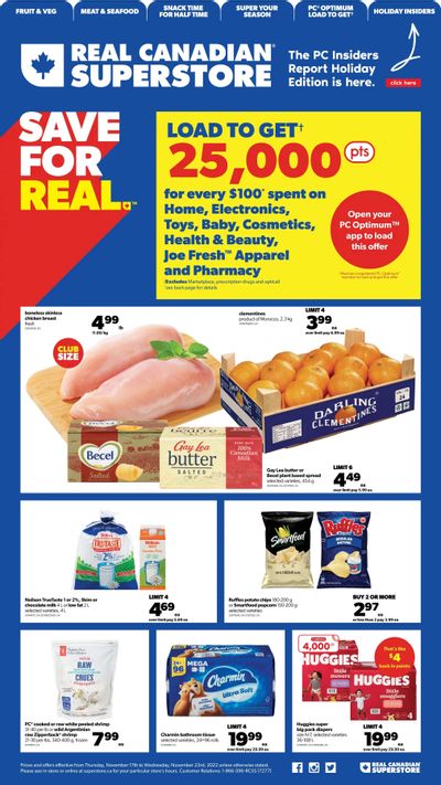 Real Canadian Superstore (ON) Flyer November 17 to 23