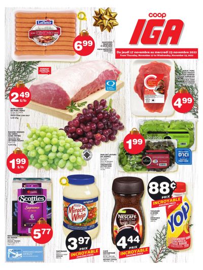 Coop IGA Flyer November 17 to 23