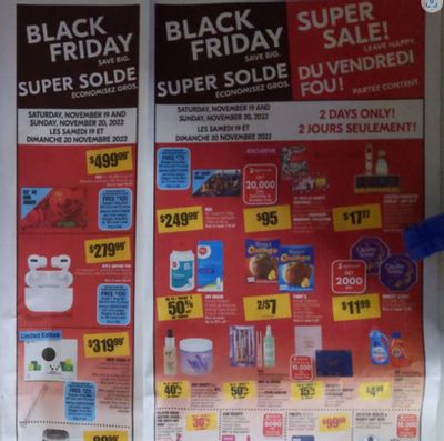 Shoppers Drug Mart Canada Flyer Sneak Peek: Black Friday Super Sale November 19th & 20th