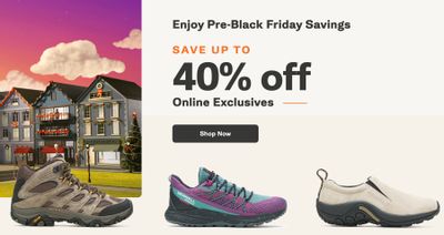 Merrell Canada Pre Black Friday Sale: Save Up to 40% OFF + FREE Boot Bag w/ Order Winter Boots