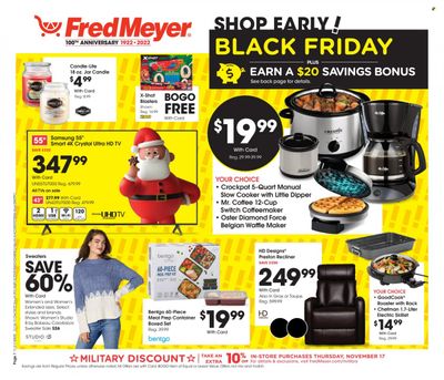 Fred Meyer Weekly Ad Flyer Specials November 16 to November 24, 2022