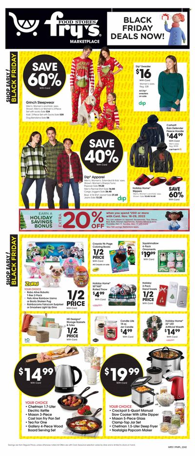 Fry’s (AZ) Weekly Ad Flyer Specials November 16 to November 24, 2022