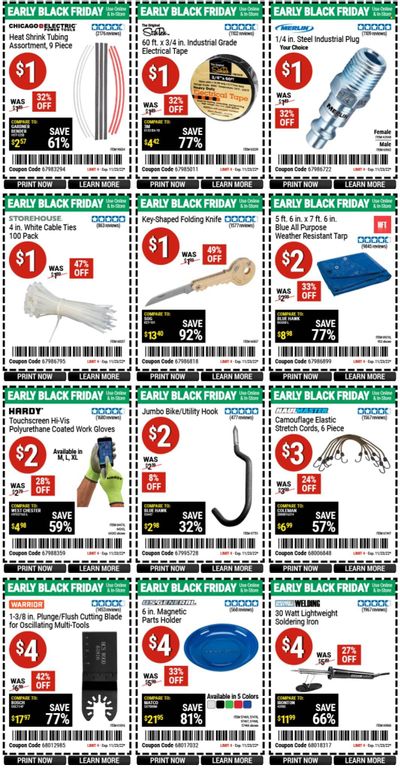 Harbor Freight Weekly Ad Flyer Specials November 14 to November 23, 2022