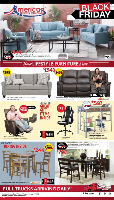 American Furniture Warehouse (AZ, CO, TX) Weekly Ad Flyer Specials November 13 to November 19, 2022