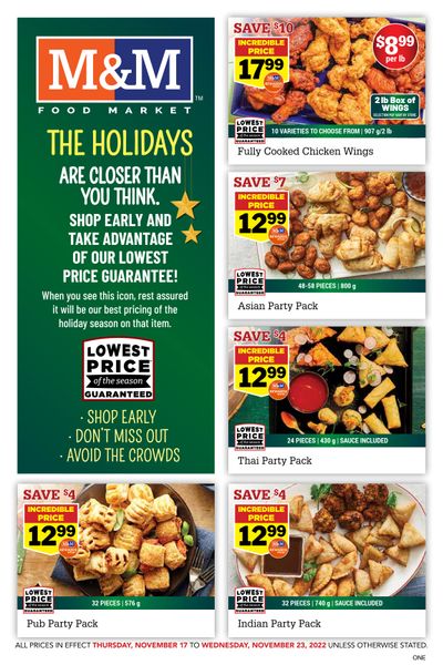 M&M Food Market (ON) Flyer November 17 to 23