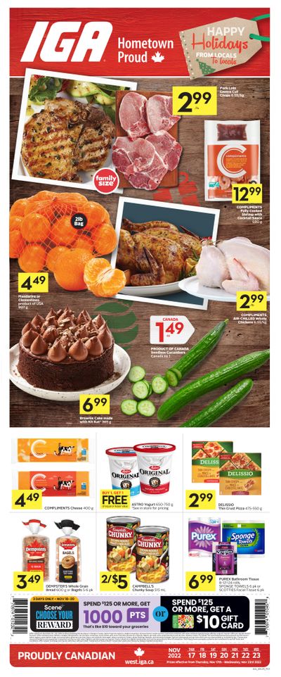 IGA (West) Flyer November 17 to 23