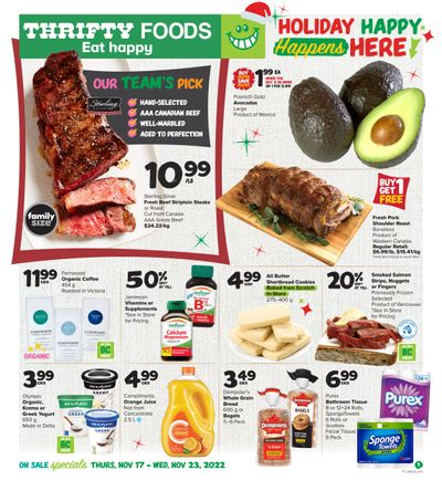 Thrifty Foods Flyer November 17 to 23