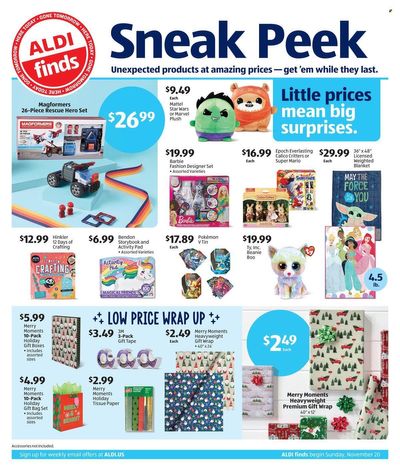 ALDI (MI, MN, NJ, NY, PA, VT) Weekly Ad Flyer Specials November 20 to November 26, 2022
