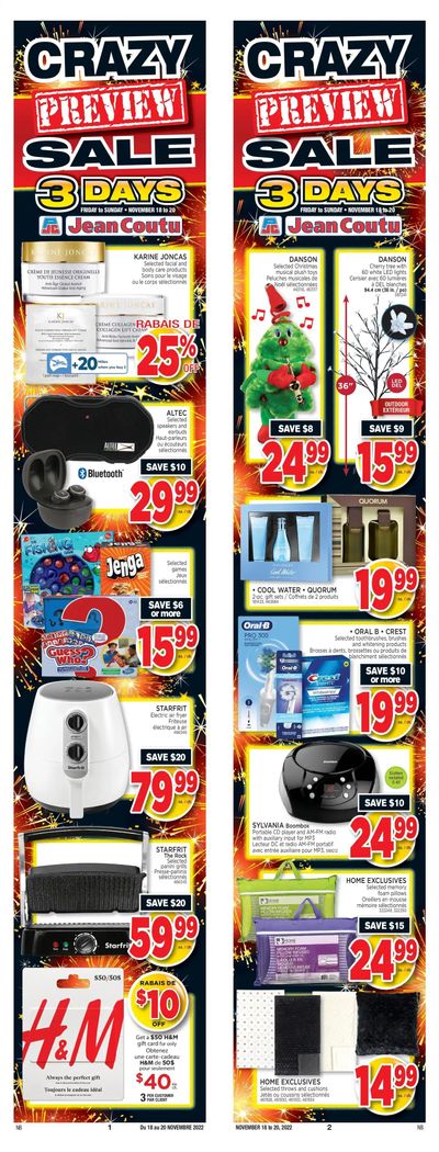 Jean Coutu (NB) Flyer November 18 to 24