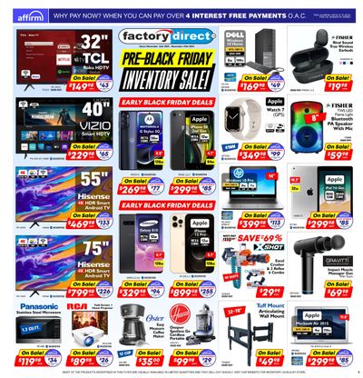 Factory Direct Flyer November 16 to 24