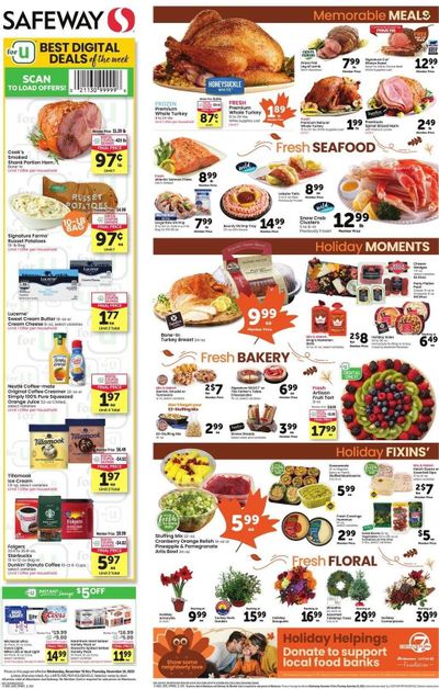 Safeway (CO) Weekly Ad Flyer Specials November 16 to November 24, 2022