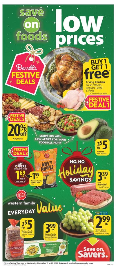 Save on Foods (AB) Flyer November 17 to 23