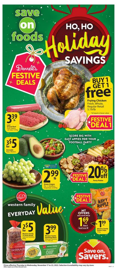 Save on Foods (BC) Flyer November 17 to 23