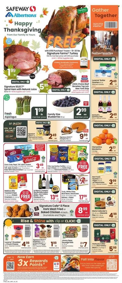 Safeway (WA) Weekly Ad Flyer Specials November 16 to November 24, 2022
