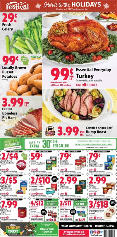 Festival Foods (WI) Weekly Ad Flyer Specials November 16 to November 22, 2022