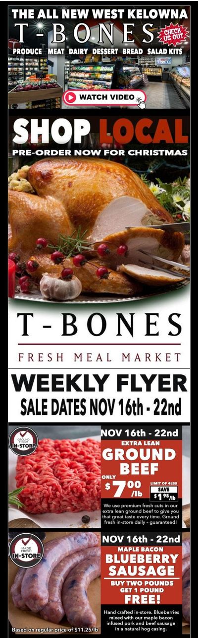 T-Bone's Flyer November 16 to 22