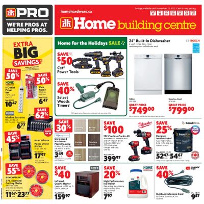 Home Building Centre (ON) Flyer November 17 to 23
