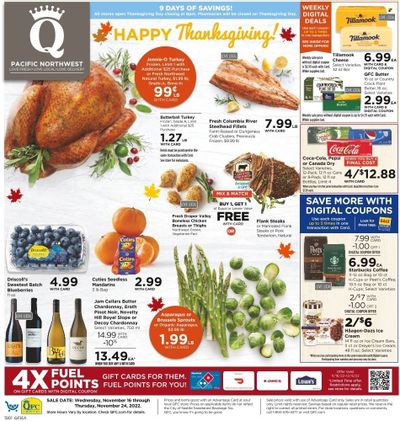 QFC (WA) Weekly Ad Flyer Specials November 16 to November 24, 2022