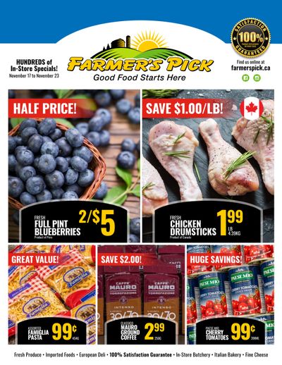 Farmer's Pick Flyer November 17 to 23