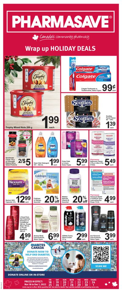 Pharmasave (ON) Flyer November 18 to December 1