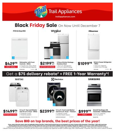 Trail Appliances (BC) Black Friday Flyer November 17 to December 7