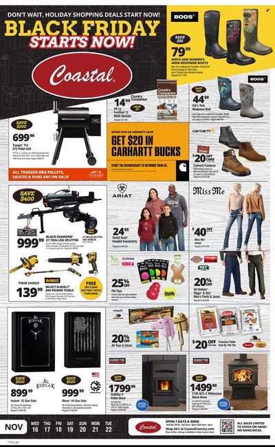 Coastal Farm & Ranch Weekly Ad Flyer Specials November 16 to November 22, 2022