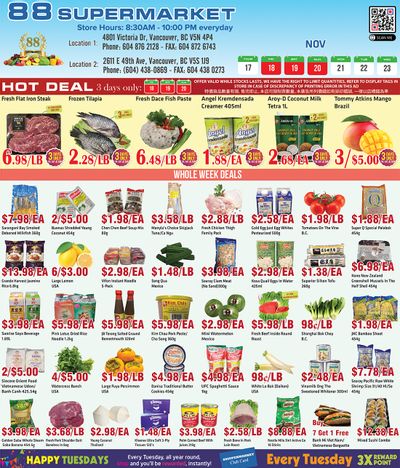 88 Supermarket Flyer November 17 to 23