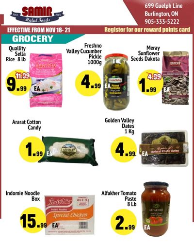 Samir Supermarket Flyer November 18 to 21