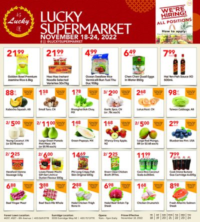 Lucky Supermarket (Calgary) Flyer November 18 to 24