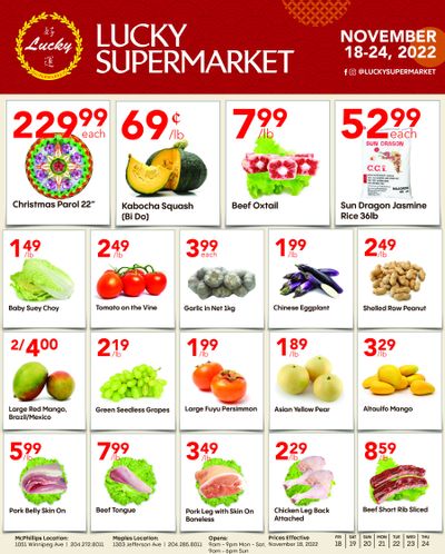 Lucky Supermarket (Winnipeg) Flyer November 18 to 24