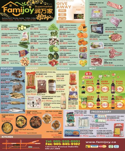 Famijoy Supermarket Flyer November 18 to 24