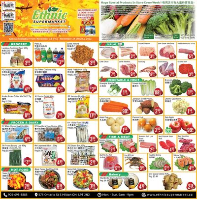 Ethnic Supermarket (Milton) Flyer November 18 to 24