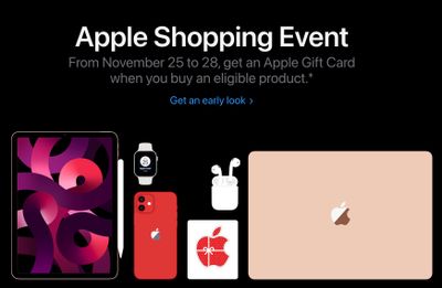 Apple Canada Black Friday Shopping Event Sale on iPhones, AirPods, Apple Watch, iPads and more.