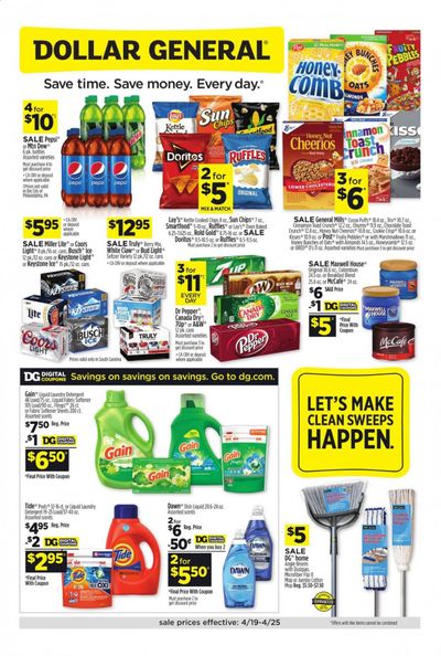 Dollar General Weekly Ad & Flyer April 19 to 25 Dollar General Weekly Ad & Flyer April 19 to 25