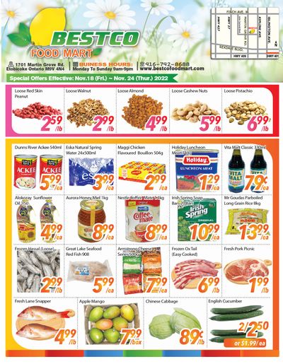 BestCo Food Mart (Etobicoke) Flyer November 18 to 24