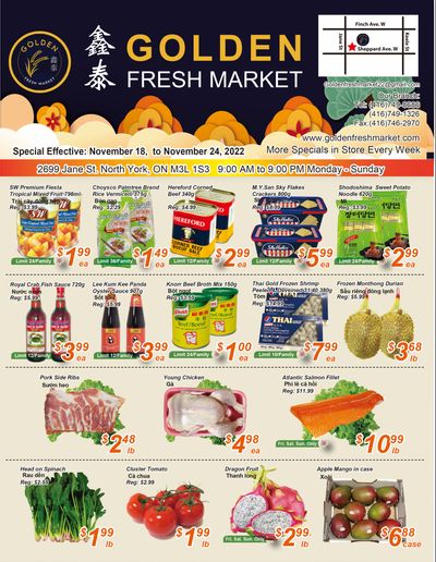 Golden Fresh Market Flyer November 18 to 24